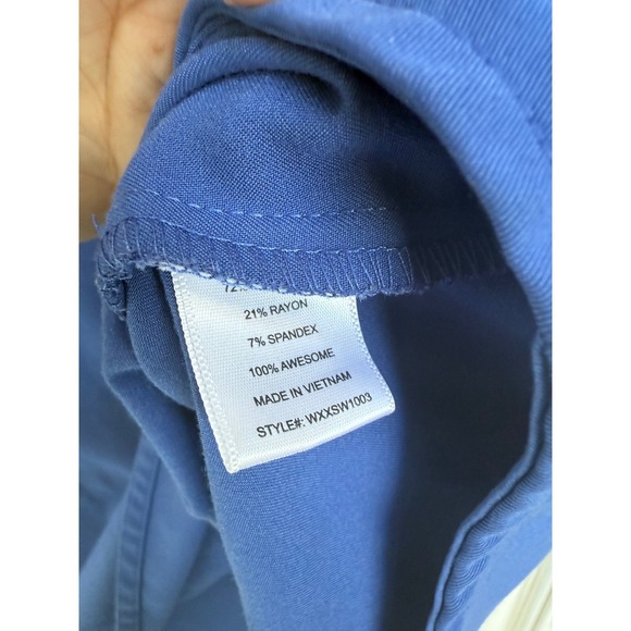 FIGS Rafaela Oversized Scrub Top Denim Blue PO #1660 Women's Size Large - Picture 5 of 6